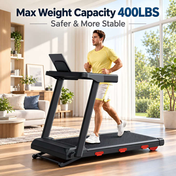 400 LBS weight capacity running deck