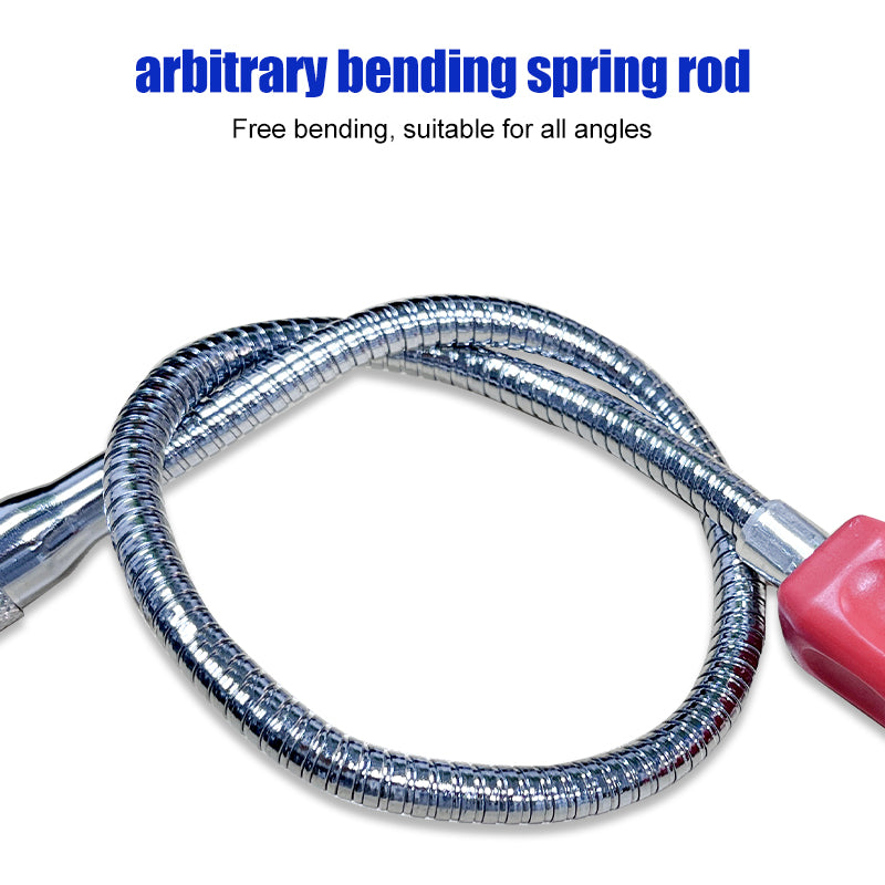 Magnetic tape light picker arbitrary bending spring rod