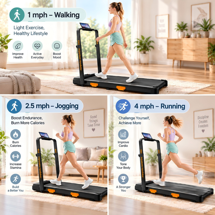 Console speed scenes on the U16F walking pad